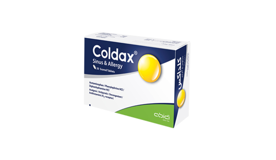 Dr. Abidi Coldax Sinus & Allergy | داروسازی دکتر عبیدی قرص کلداکس سینوس و آلرژی